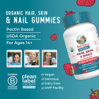 Mary Ruth's Bio Hair, Skin, & Nail Gummies jahodové 60 ks
