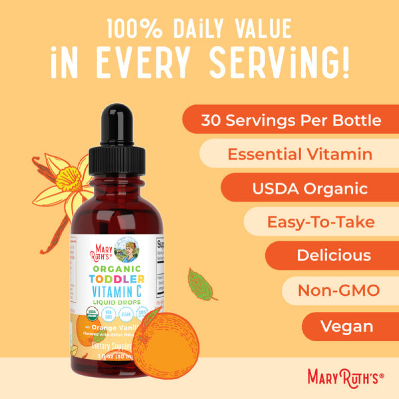 Mary Ruth's Bio Vitamín C pre deti od 1 do 3 rokov tekutý 30 ml 