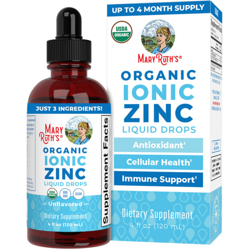 Mary Ruth's Bio Tekutý Zinok Sulfát Iónový 120 ml 